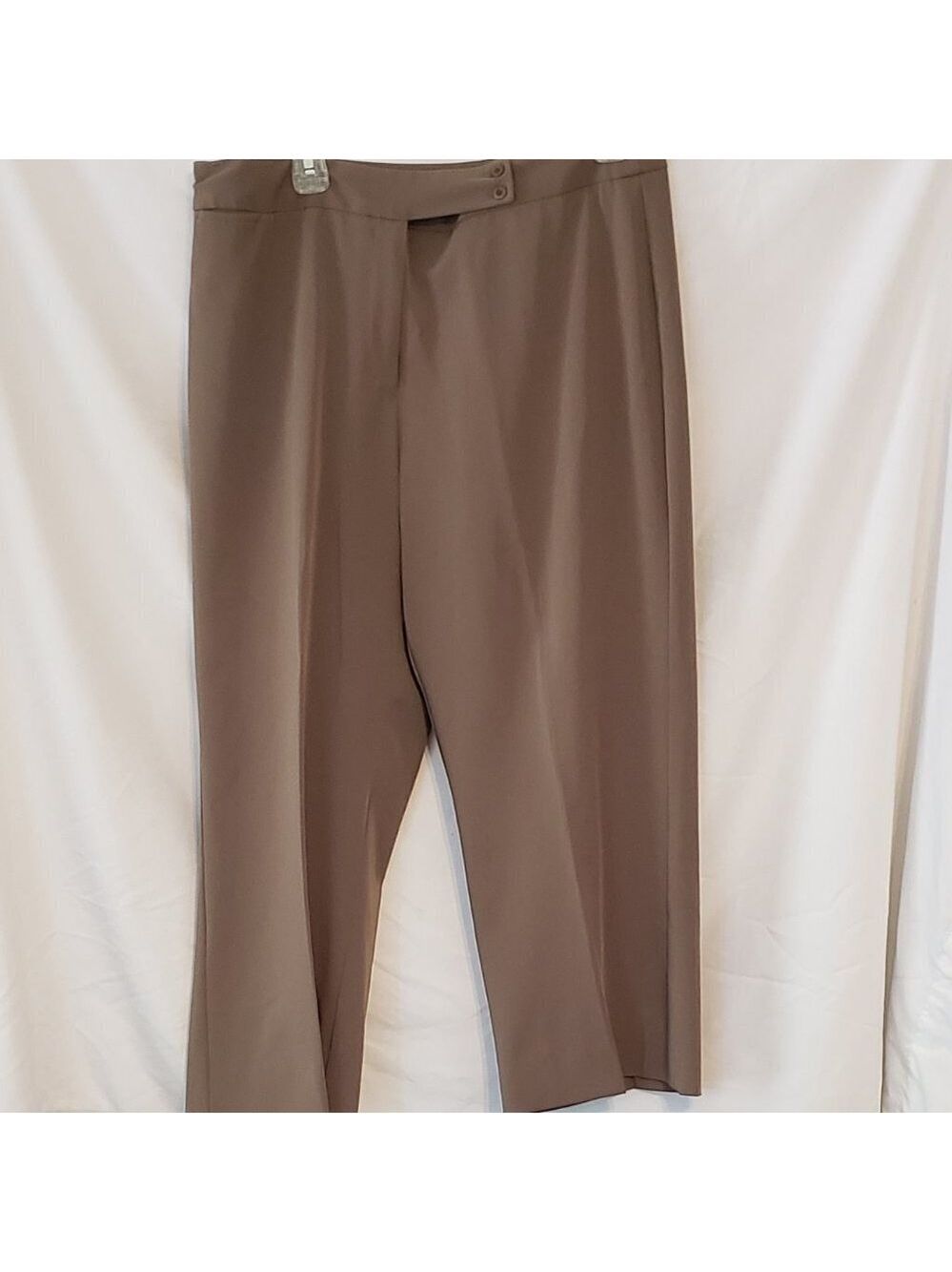 Ladies TAILOR Stretch Wide Leg Capris in Brown - 14